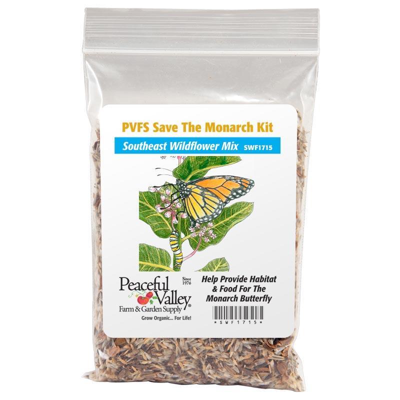 Peaceful Valley Save the Monarch Kit Southeast (1/8 lb) Grow Organic