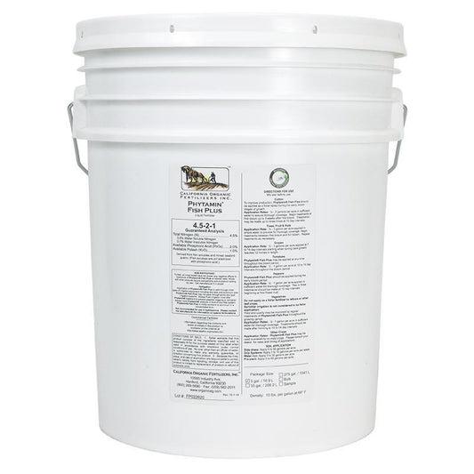 Phytamin Fish Plus, 4.5-2-1 (5 Gallon) - Grow Organic Phytamin Fish Plus, 4.5-2-1 (5 Gallon) Fertilizer