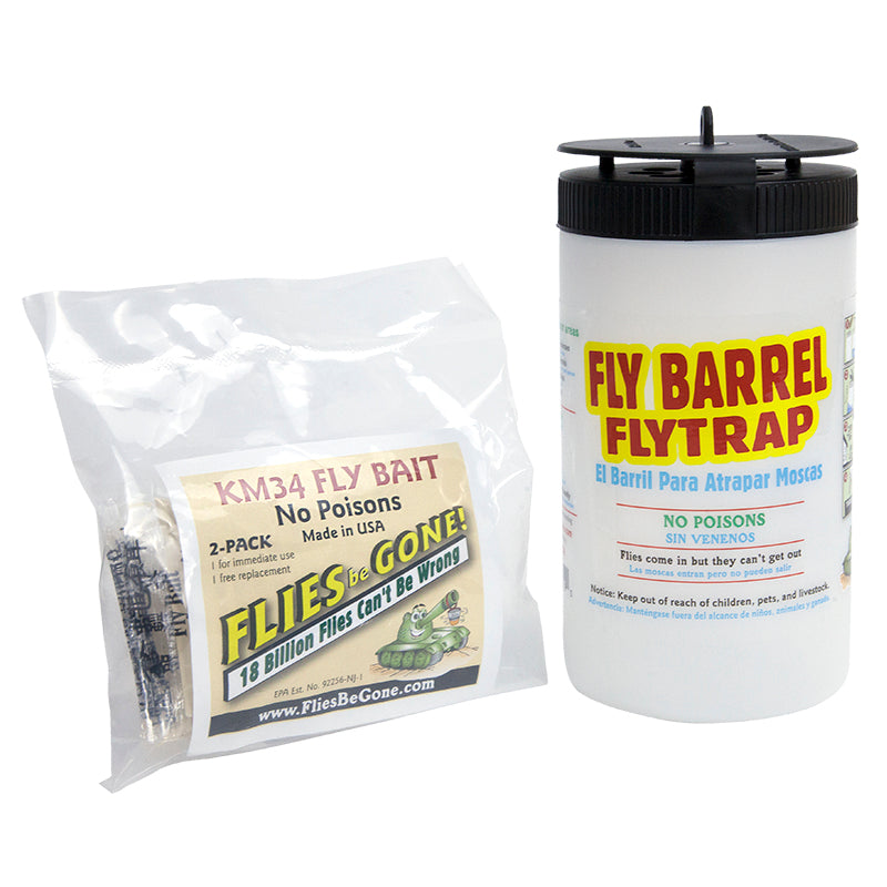 Flies Be Gone Fly Barrel Fly Trap - Grow Organic Flies Be Gone Fly Barrel Fly Trap Weed and Pest