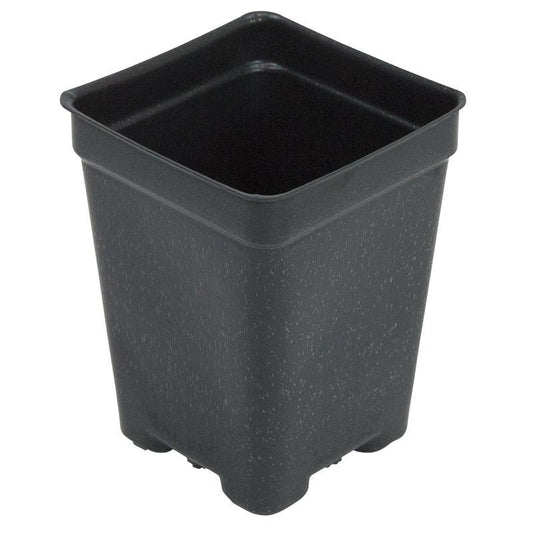 Plastic Pot Deep Vacuum 3" sq - Grow Organic Plastic Pot Deep Vacuum 3" sq Growing