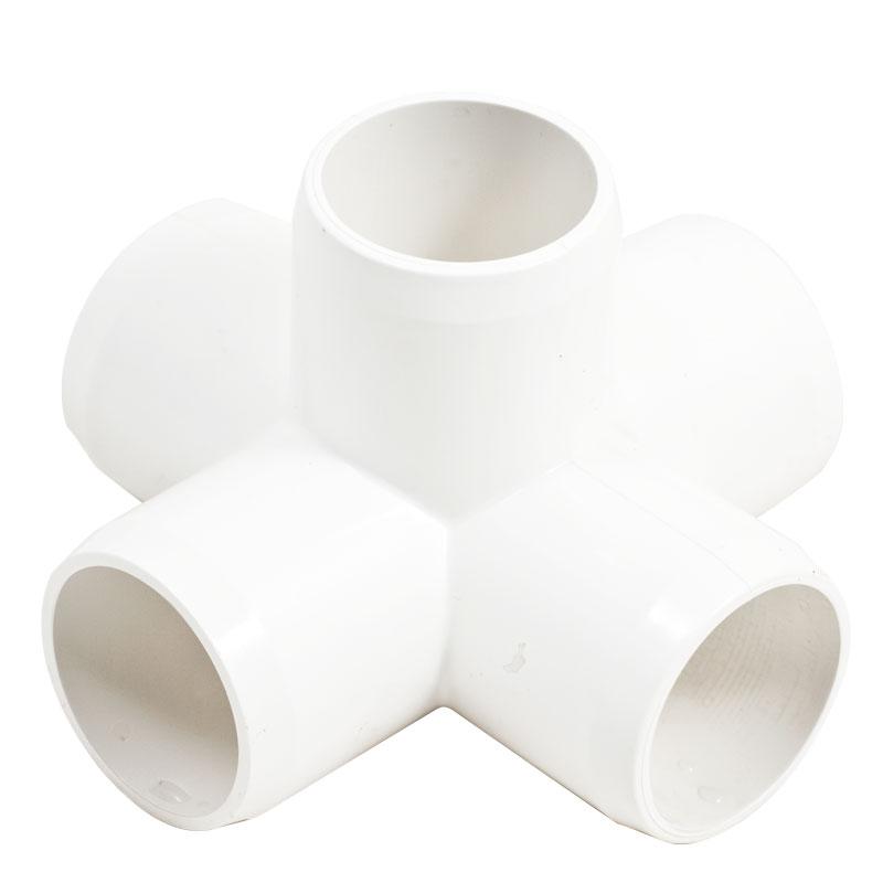 PVC Snap Fitting - 5 Way (1") - Grow Organic PVC Snap Fitting - 5 Way (1") Growing
