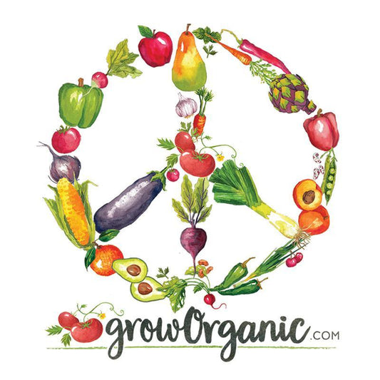 PVFS Peaceful Produce Bumper Sticker - Grow Organic PVFS Peaceful Produce Bumper Sticker Apparel and Accessories