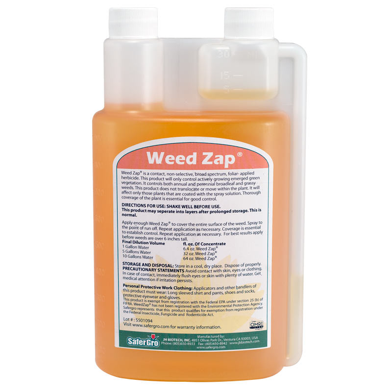 Weed Zap (quart) - Grow Organic Weed Zap (quart) Weed and Pest