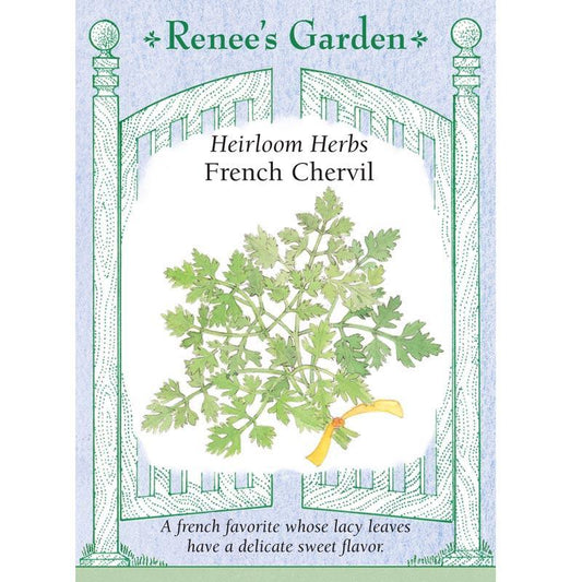 Renee's Garden Chervil French (Heirloom) - Grow Organic Renee's Garden Chervil French (Heirloom) Herb Seeds