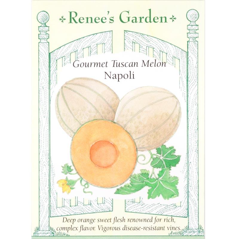 Renee's Garden Melon Tuscan Napoli - Grow Organic Renee's Garden Melon Tuscan Napoli Vegetable Seeds