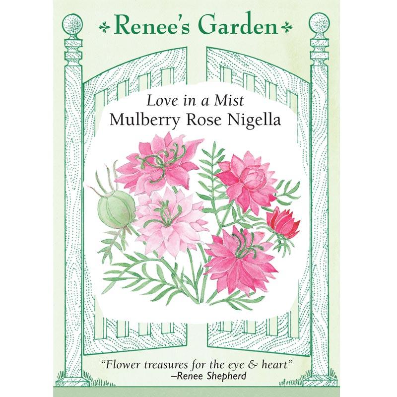 Renee's Garden Nigella Love In A Mist Mulberry Rose Renee's Garden Nigella Love In A Mist Mulberry Rose Flower Seed & Bulbs
