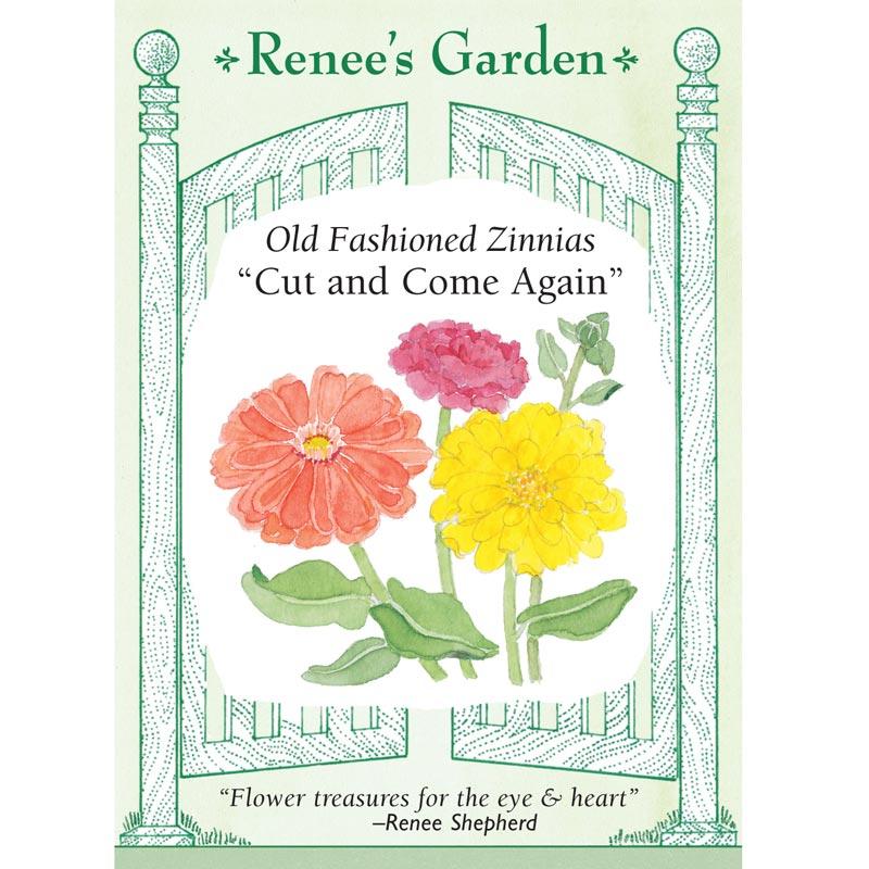 Renee's Garden Old Fashioned Zinnia Cut & Come Again Renee's Garden Old Fashioned Zinnia Cut & Come Again Flower Seed & Bulbs