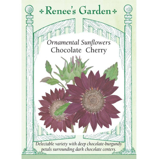 Renee's Garden Ornamental Sunflower Chocolate Cherry Renee's Garden Ornamental Sunflower Chocolate Cherry Flower Seed & Bulbs