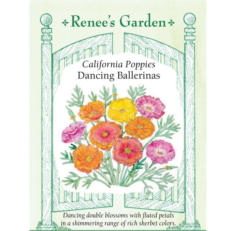 Renee's Garden Poppy California Dancing Ballerinas Renee's Garden Poppy California Dancing Ballerinas Flower Seed & Bulbs