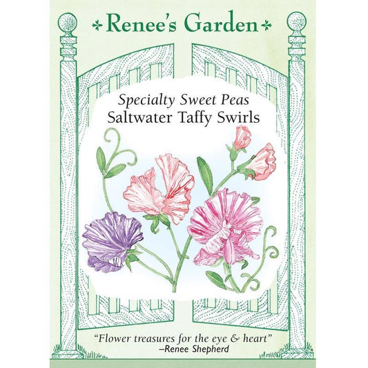 Renee's Garden Specialty Sweet Pea Saltwater Taffy Swirls Renee's Garden Specialty Sweet Pea Saltwater Taffy Swirls Flower Seed & Bulbs