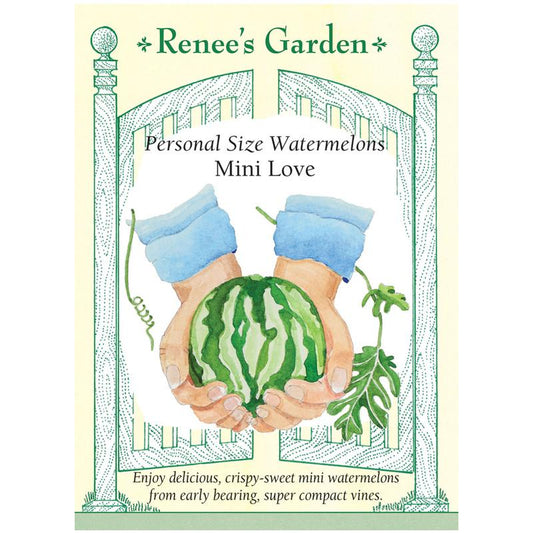 Renee's Garden Watermelon Personal Mini Love - Grow Organic Renee's Garden Watermelon Personal Mini Love Vegetable Seeds