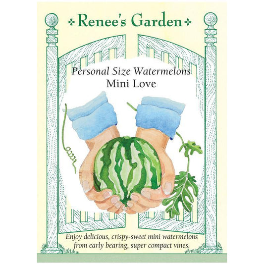 Renee's Garden Watermelon Personal Mini Love - Grow Organic Renee's Garden Watermelon Personal Mini Love Vegetable Seeds