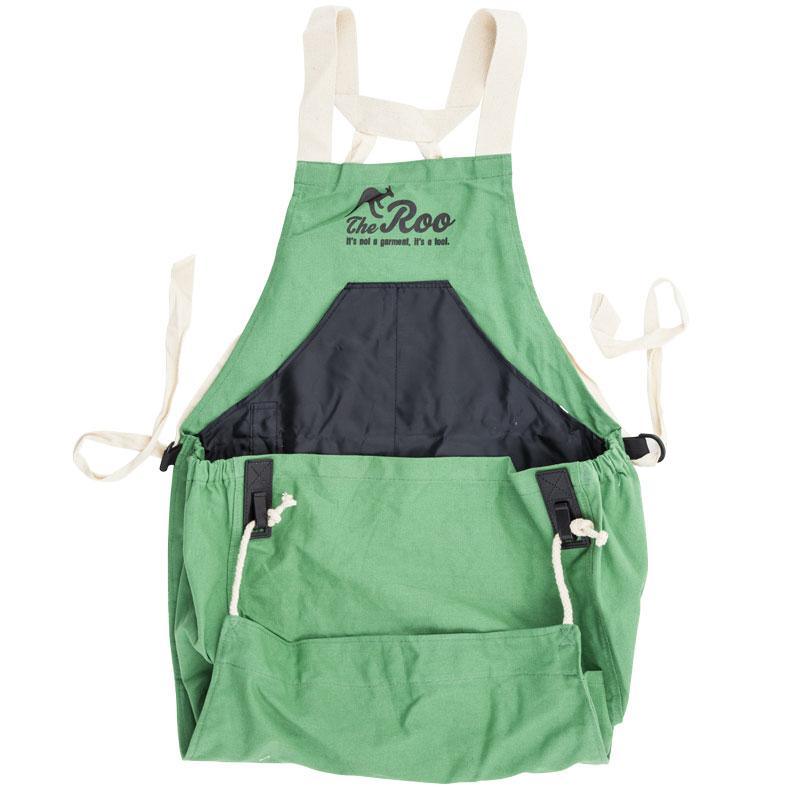 Roo Gardening Apron - Green - Grow Organic Roo Gardening Apron - Green Apparel and Accessories