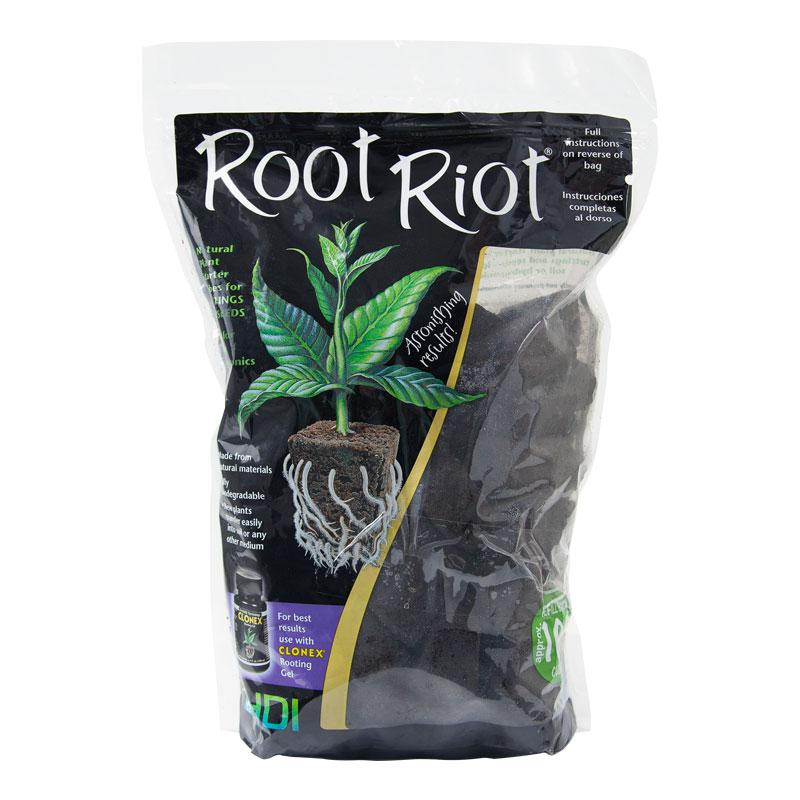 Root Riot Cubes (100/bag) - Grow Organic Root Riot Cubes (100/bag) Growing