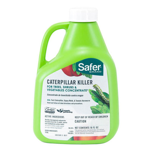 Safer Caterpillar Killer II (16 Oz Bottle) - Grow Organic Safer Caterpillar Killer II (16 Oz Bottle) Weed and Pest