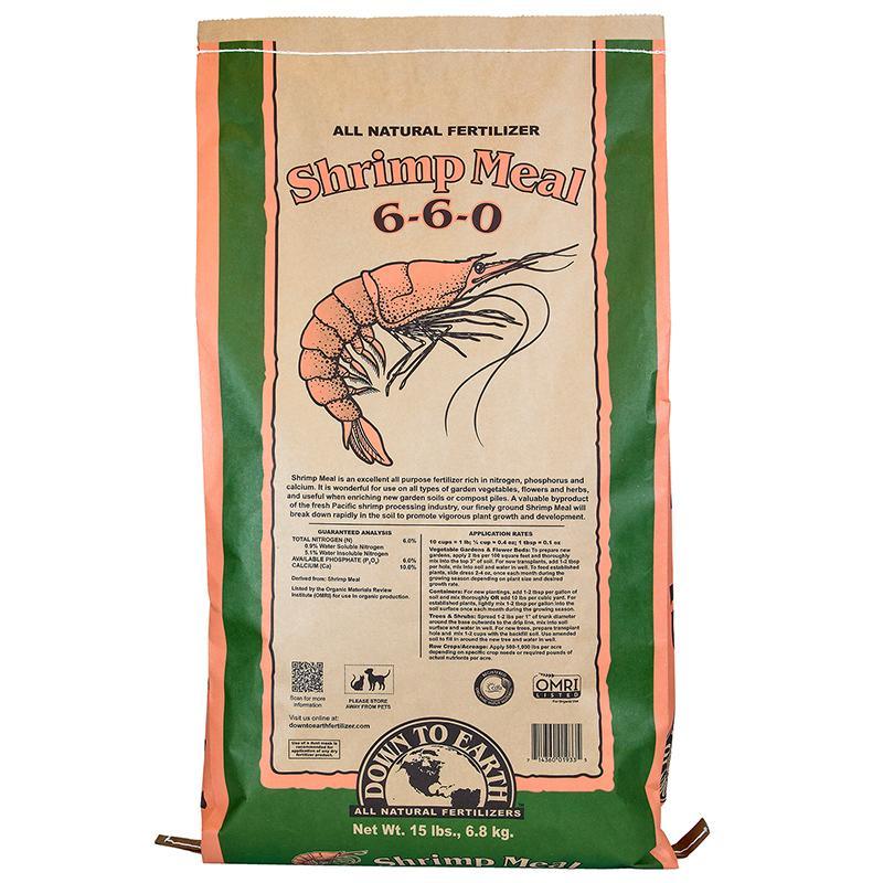shrimp plant fertilizer Down To Earth - Shrimp Meal 6-6-0