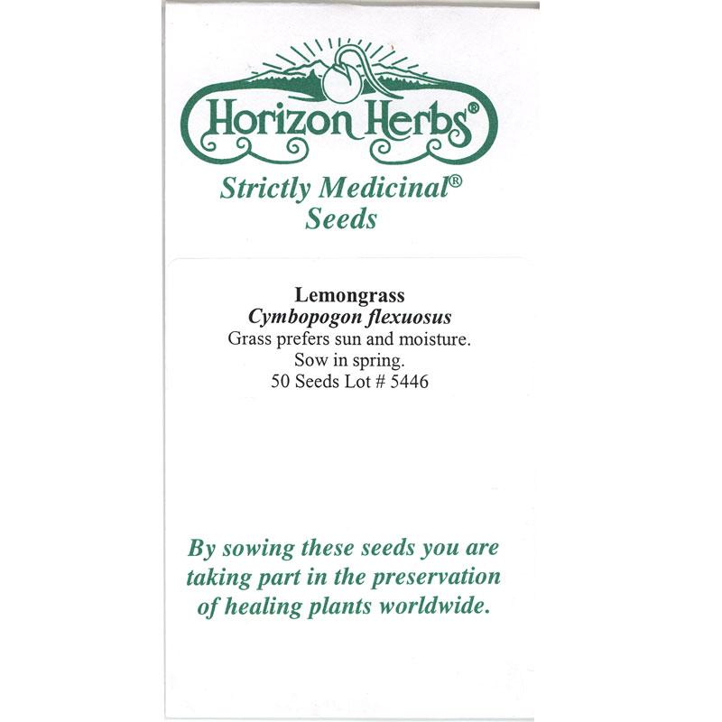 Strictly Medicinal Lemongrass - Grow Organic Strictly Medicinal Lemongrass Herb Seeds