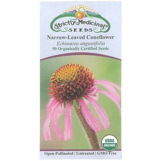  Strictly Medicinal Organic Coneflower, Narrow-leaved Herb Seeds