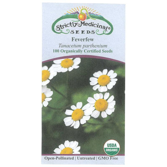 Strictly Medicinal Organic Feverfew - Grow Organic Strictly Medicinal Organic Feverfew Herb Seeds