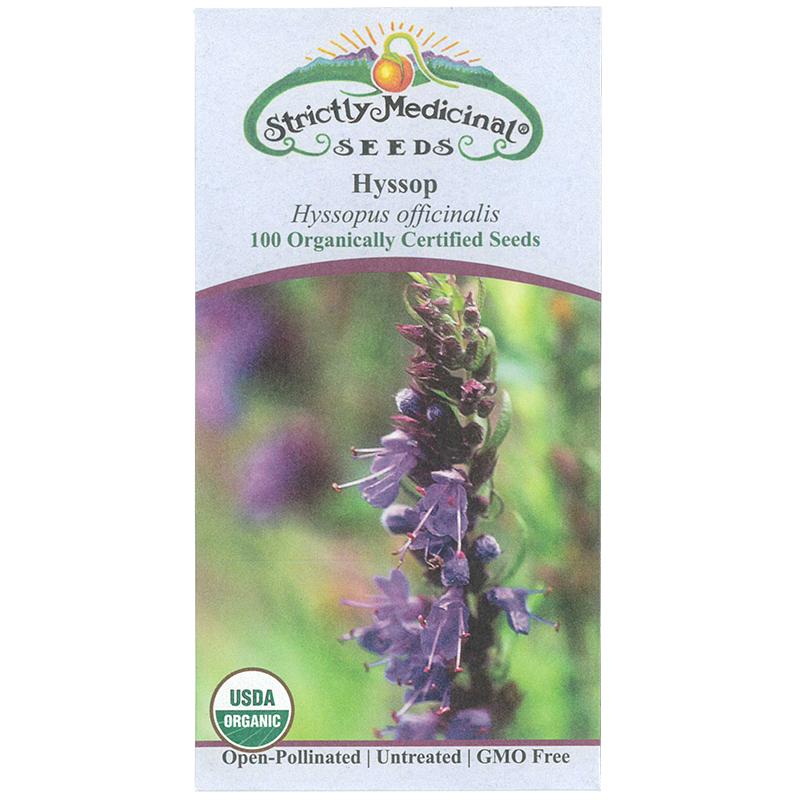 Strictly Medicinal Organic Hyssop, Official - Grow Organic Strictly Medicinal Organic Hyssop, Official Herb Seeds
