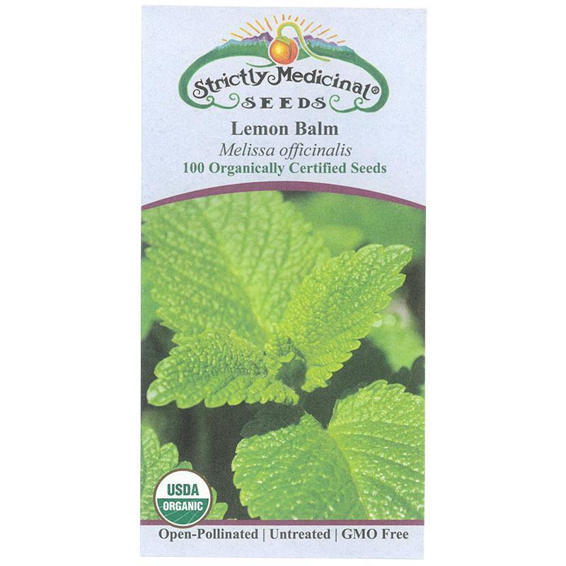 Strictly Medicinal Organic Lemon Balm - Grow Organic Strictly Medicinal Organic Lemon Balm Herb Seeds