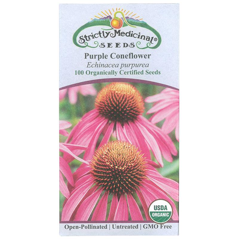 Strictly Medicinal Organic Purple Coneflower - Grow Organic Strictly Medicinal Organic Purple Coneflower Herb Seeds
