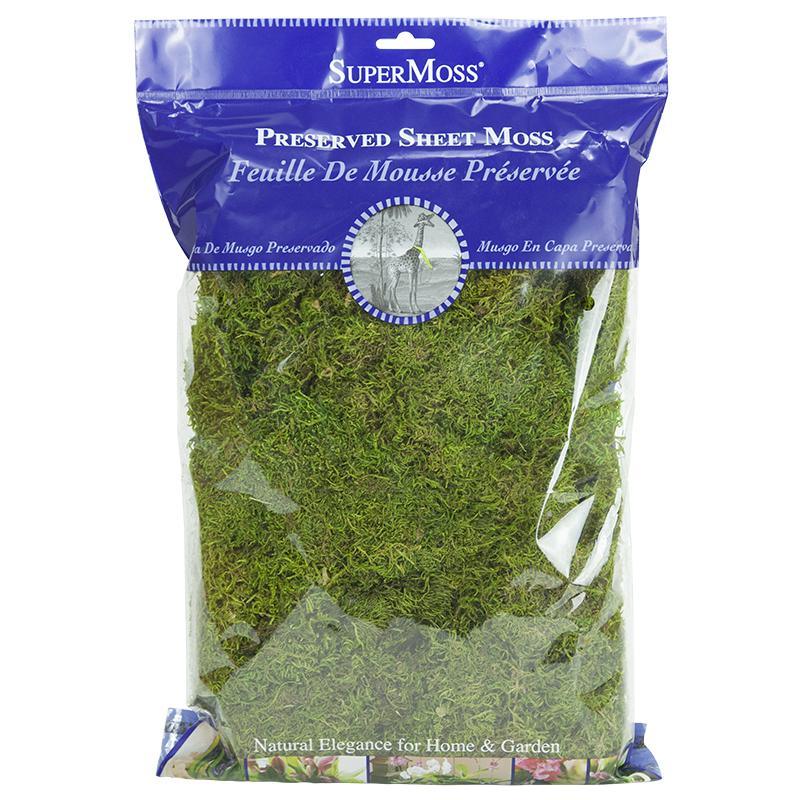 SuperMoss Preserved Sheet Moss (8 oz) - Grow Organic