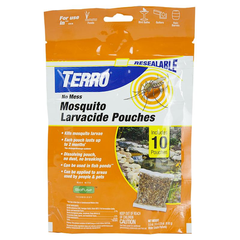 Terro Mosquito Larvacide Pouch (10/pk) - Grow Organic Terro Mosquito Larvacide Pouch (10/pk) Weed and Pest