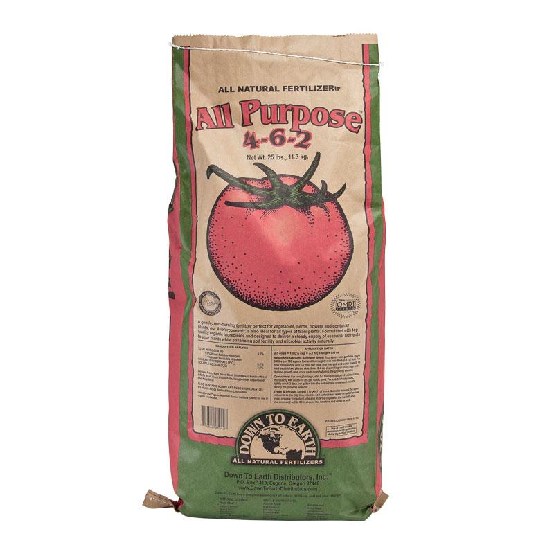 Vegetable & All Purpose Mix 4-6-2 (25 lb Bag) - Grow Organic Vegetable & All Purpose Mix 4-6-2 (25 lb Bag) Fertilizer