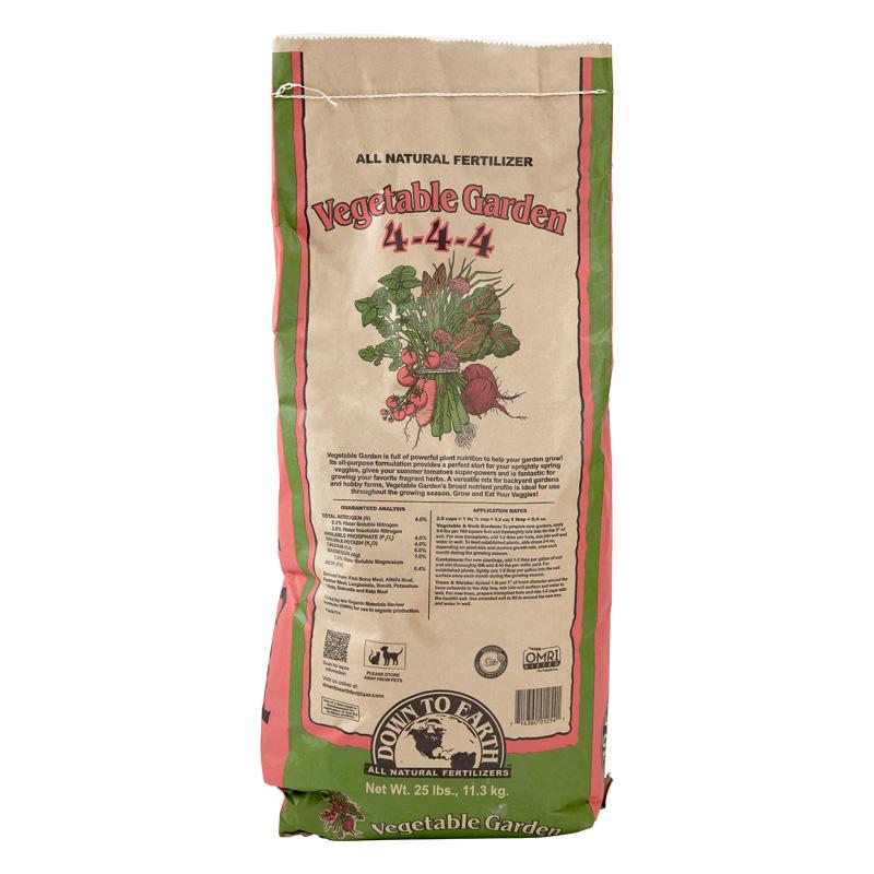Vegetable Garden Fertilizer 4-4-4 (25 Lb) - Grow Organic Vegetable Garden Fertilizer 4-4-4 (25 lb) Fertilizer