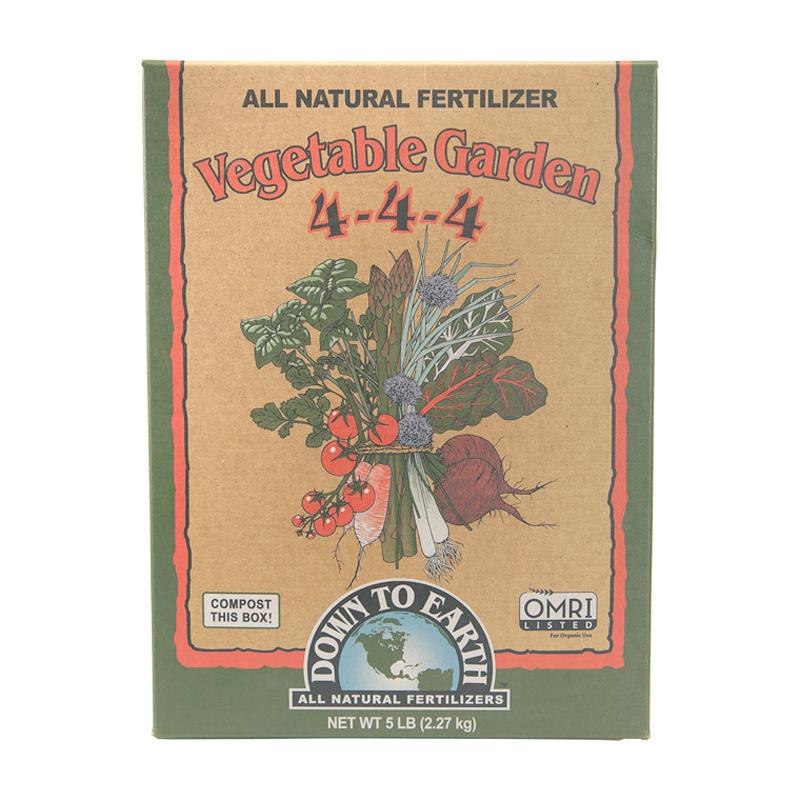 Vegetable Garden Fertilizer 4-4-4 (5 lb box) - Grow Organic Vegetable Garden Fertilizer 4-4-4 (5 lb box) Fertilizer