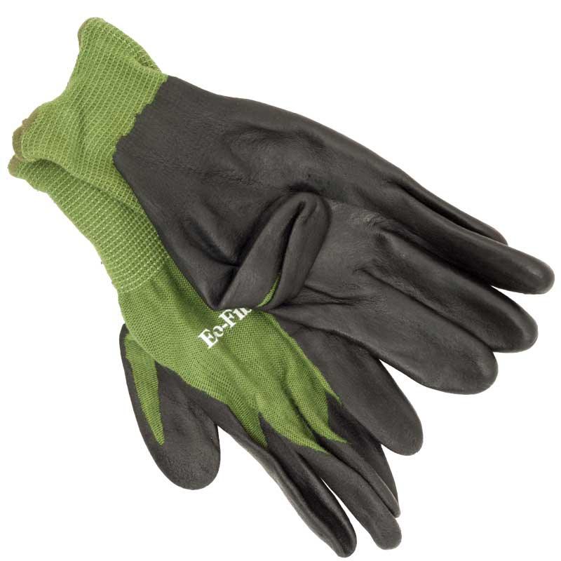 bamboo gardener gloves Women's Bamboo Nitrile Gloves Green (Medium)