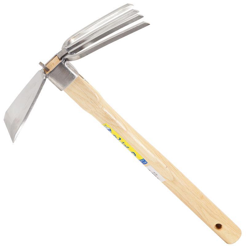 Zenport Stainless Steel Hoe & Fork Combo - Grow Organic Zenport Stainless Steel Hoe & Fork Combo Quality Tools