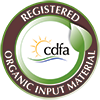 Approved for Organic Agriculture by the California Department of Food and Agriculture